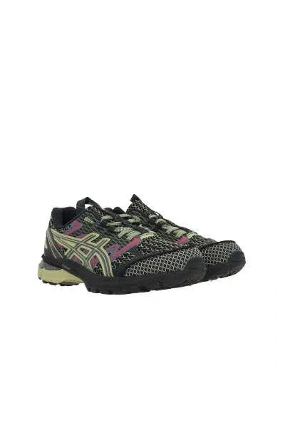 Shop Asics Sneakers In Black+neon Lime