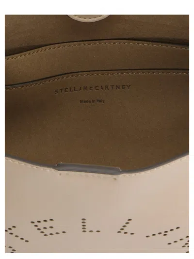Shop Stella Mccartney Stella Logo Crossbody Bags Beige