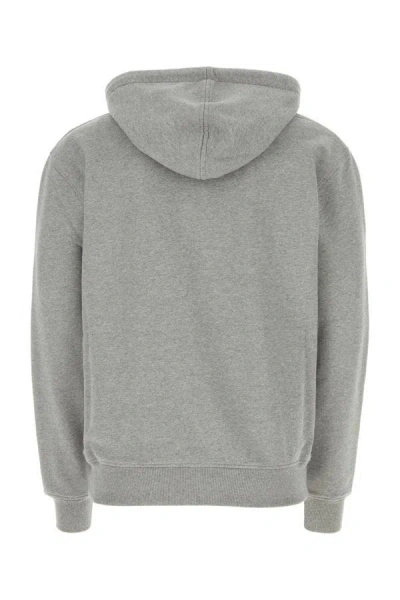 Shop Ami Alexandre Mattiussi Ami Unisex Grey Stretch Cotton Sweatshirt In Gray