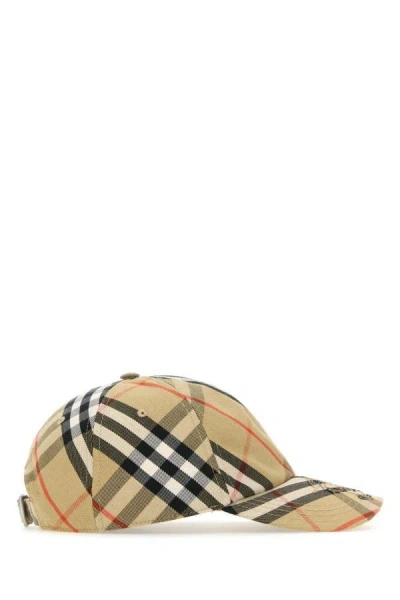 Burberry Ekd Check Baseball Cap In Multicolor