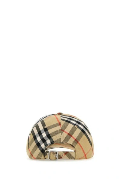 Burberry Ekd Check Baseball Cap In Multicolor