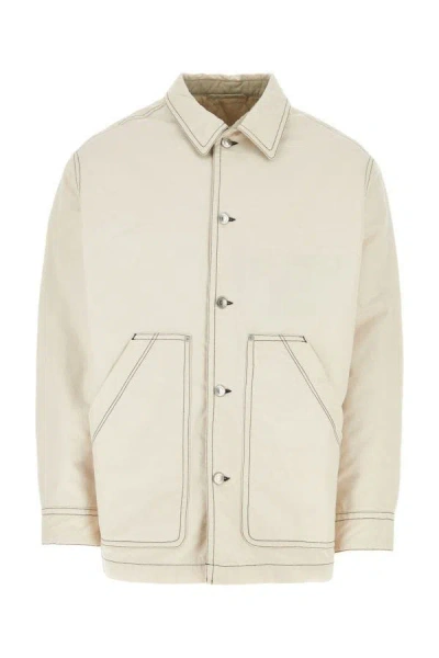 Shop Isabel Marant Man Sand Cotton Lawrence Shirt In Brown