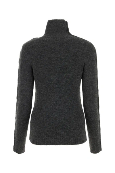 Isabel Marant Women's Anthracite Nylon Blend Malo Sweater In Gray