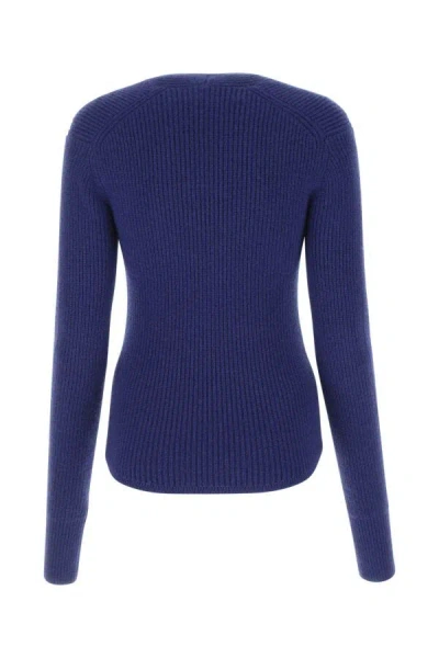 Isabel Marant Women Blue Wool Blend Bailey Sweater In Blue