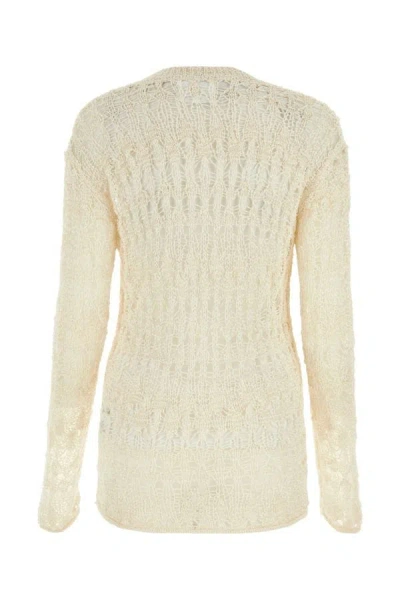 Shop Isabel Marant Woman Ivory Cotton Blend Cooper Sweater In White