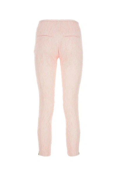 Isabel Marant Polyester Blend Pernel Pant With Textured Fabric In Pink