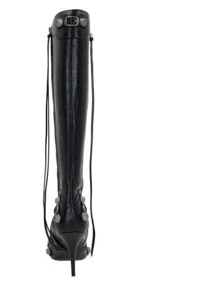 Shop Balenciaga Boots In Black+palladium