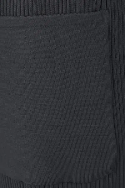 Cfcl Ribbed-knit Trousers In Shadow Gray