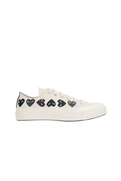 Shop Comme Des Garçons Play X Converse Comme Des Garcons Play Converse Sneakers In White