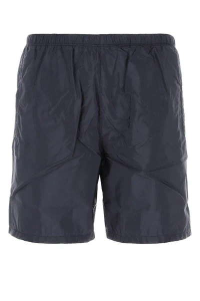 Shop Prada Man Midnight Blue Nylon Swimming Shorts