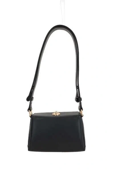 Plan C Smooth Grain Calfskin Shoulder Bag In Black