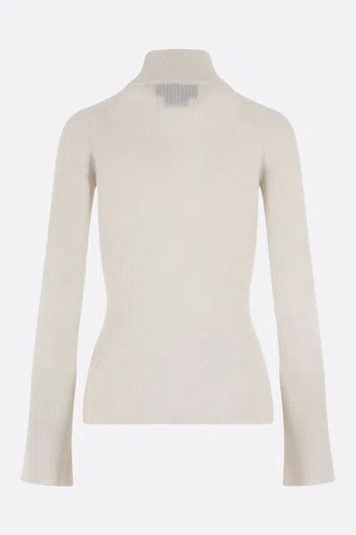 Sa Su Phi Ribbed-knit Jumper In White