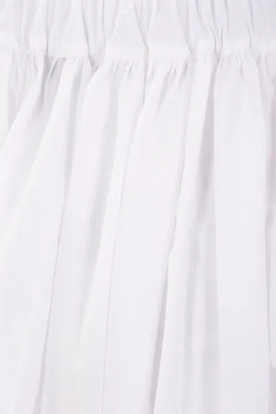 Shop Sara Lanzi Skirts In Optical White + Embroidery