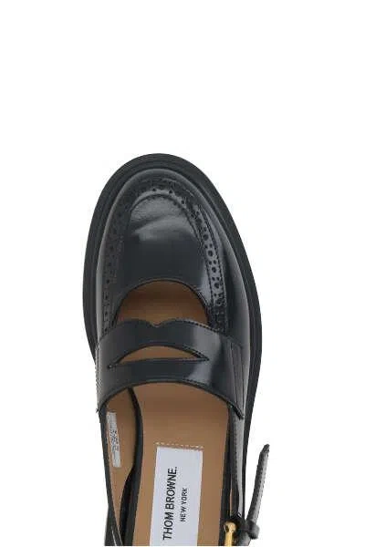 Shop Thom Browne Flat Shoes In Black