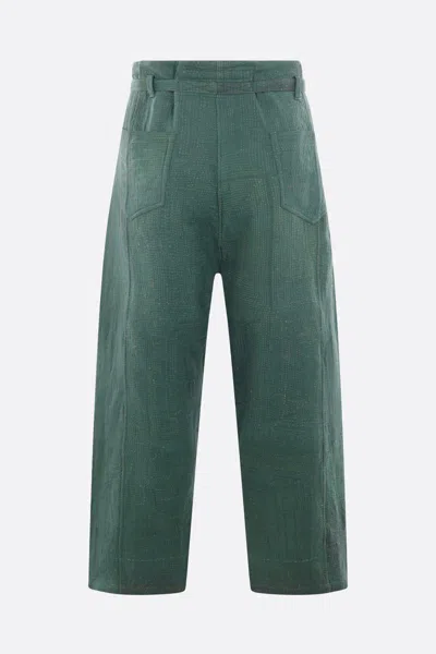 Shop Kartik Research Trousers In Green