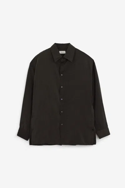 Shop Lemaire Shirts In Brown