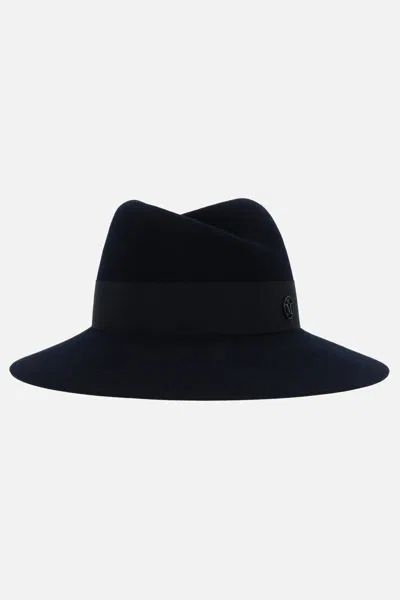 Shop Maison Michel Hat In Blue