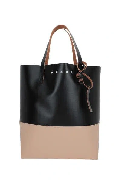 Shop Marni Bags In Black+beige