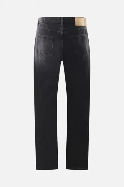 Shop Mm6 Maison Margiela Jeans In Black+grey