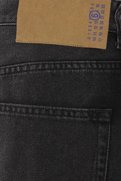 Shop Mm6 Maison Margiela Jeans In Black Denim