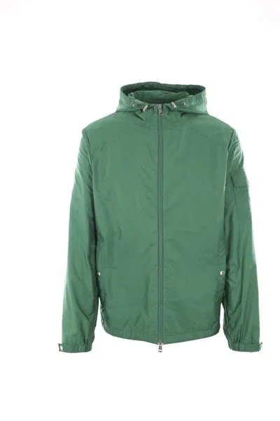 Shop Moncler Coats In Green
