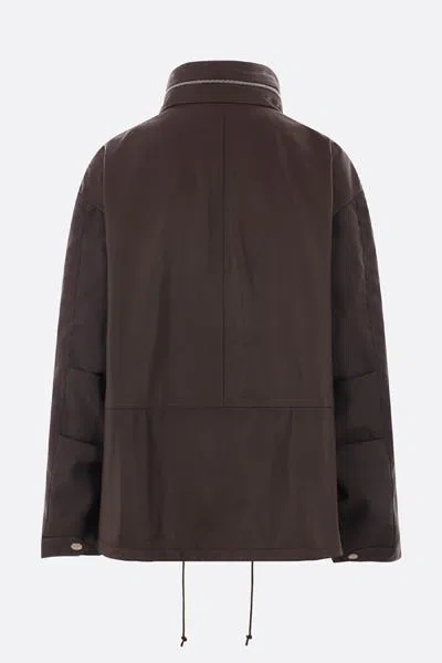 Shop Nicolo' Pasqualetti Jackets In Dark Brown