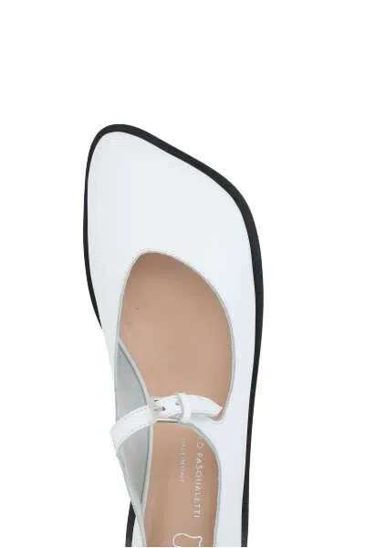 Shop Nicolo' Pasqualetti Flat Shoes In White