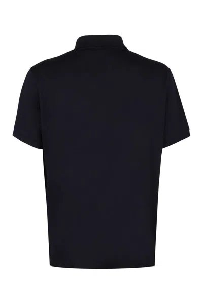 Shop Paul Smith Cotton-piqué Polo Shirt In Blue