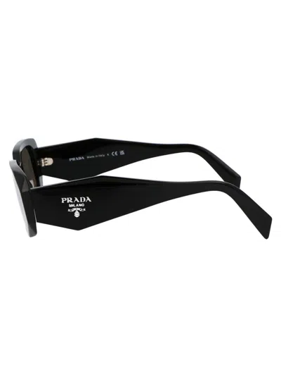 Prada Symbole Square-frame Sunglasses In 1ab2b0 Black