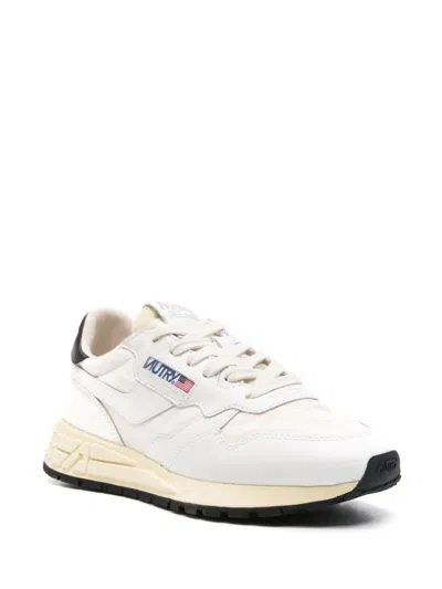 Shop Autry Reelwind Low-top Sneakers In White/white