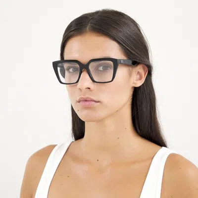 Shop Balenciaga Bb0130o Eyeglasses In Black