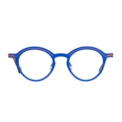 Shop Matttew Tetra Eyeglasses In 1395 Blue