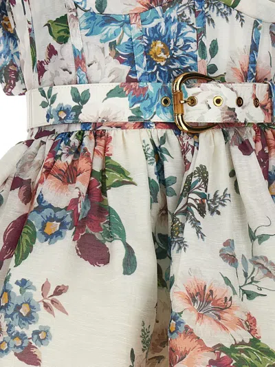 Shop Zimmermann 'matchmaker Mini' Dress In Multicolor