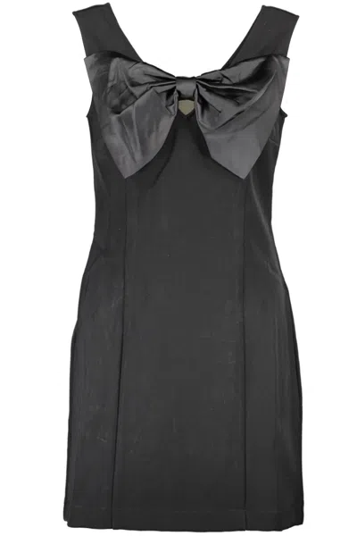 Shop Guess Jeans Black Polyester Dress