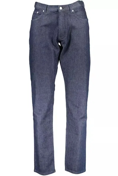 Shop Gant Blue Cotton Jeans & Pant