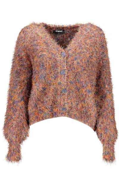 Shop Desigual Orange Polyester Sweater