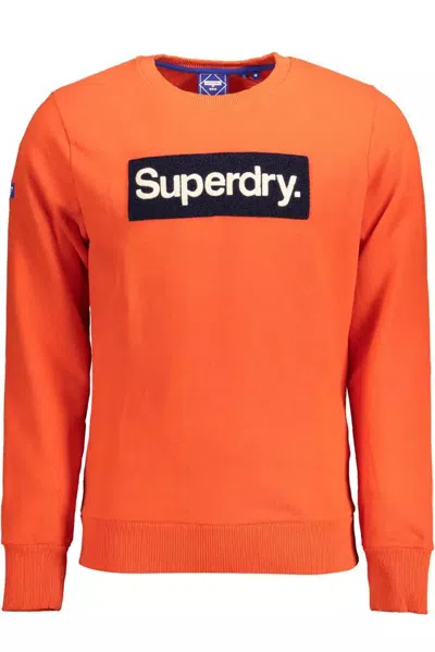 Shop Superdry Orange Cotton Sweater
