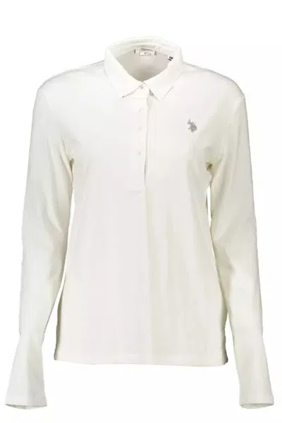 Shop U.s. Polo Assn White Cotton Polo Shirt