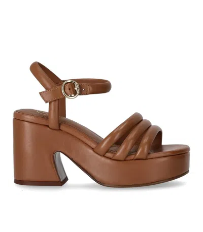 Shop Ash Onyx Cinnamon Heeled Sandal In Brown