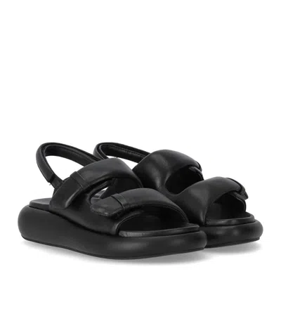Ash Vinci Black Platform Sandal In Black