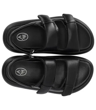 Ash Vinci Black Platform Sandal In Black