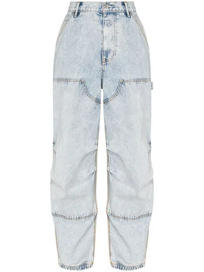 Shop Alexander Wang Double Front Carpenter Jeans Clothing In Grey