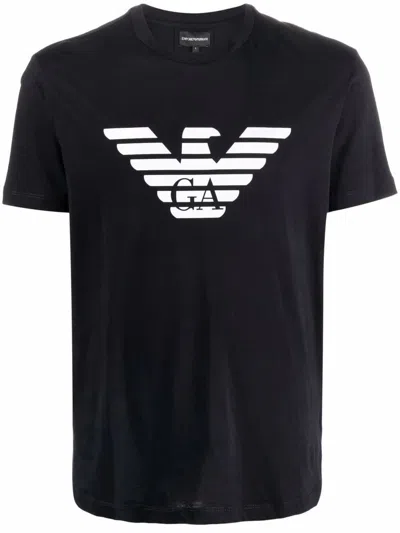 Shop Emporio Armani T-shirt Clothing In Blue