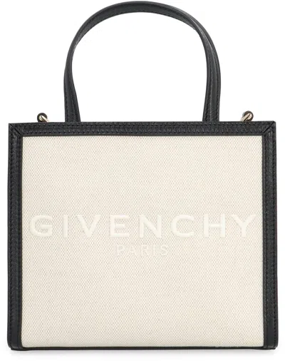 Shop Givenchy Canvas G Tote Bag In Beige