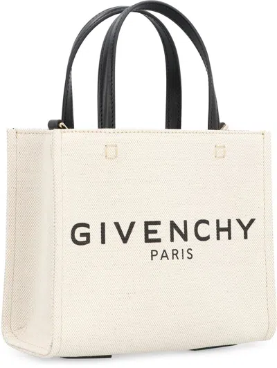 Shop Givenchy G Canvas Tote Bag In Ecru