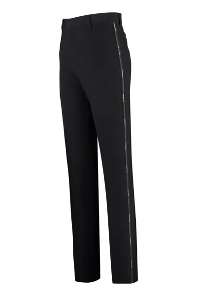 Givenchy Slim-fit Tailored Wool Trousers In Black