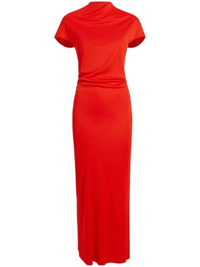Shop Khaite Yenza Dress Clothing In Red