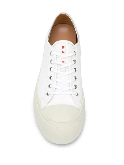 Shop Marni Lace Up Sneakers Shoes In White
