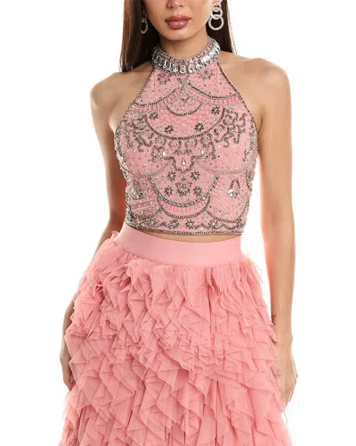 Shop Alice And Olivia Gatz Top In Pink