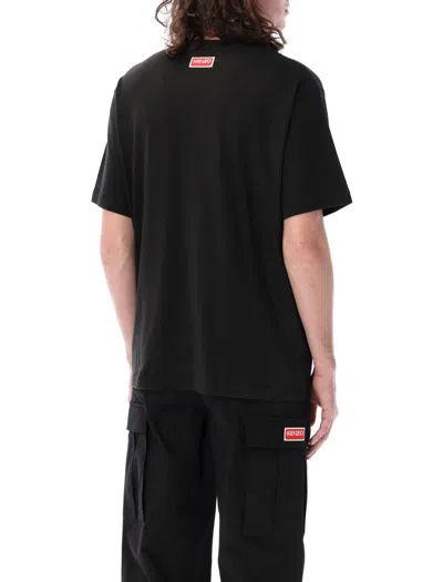 Shop Kenzo " Elephant" T- Shirt In Black